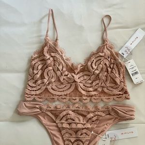 PilyQ sweetheart crochet bathing suit